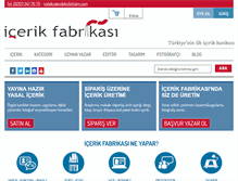 Tablet Screenshot of icerikfabrikasi.com